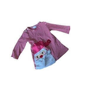 Mud Pie red and white striped Santa‎ sweater dress holidays Christmas